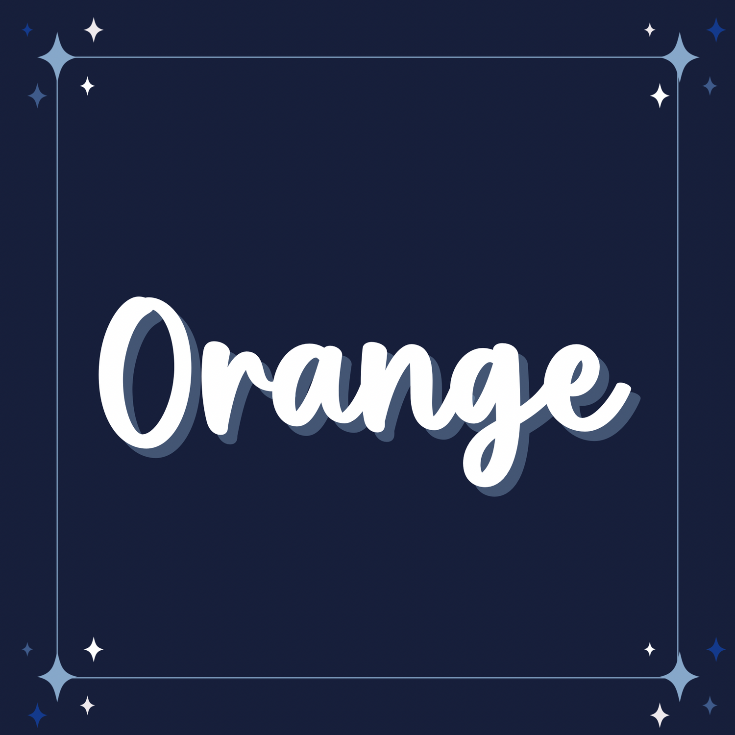 Orange Glitter