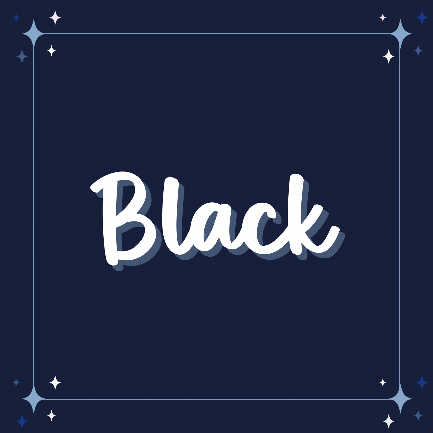 Black Glitter