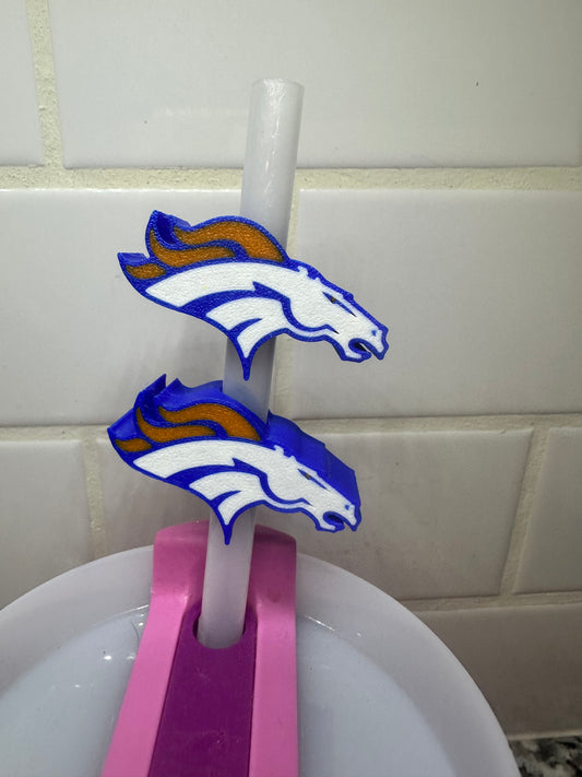 Denver Football Straw Topper
